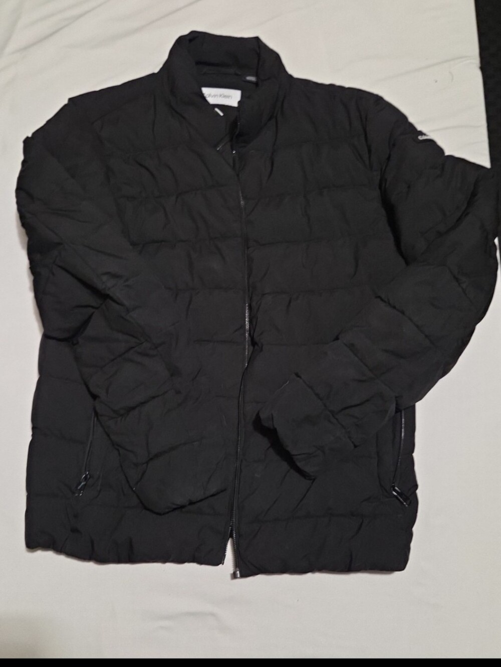 Calvin Klein mens medium black puffer jacket #25